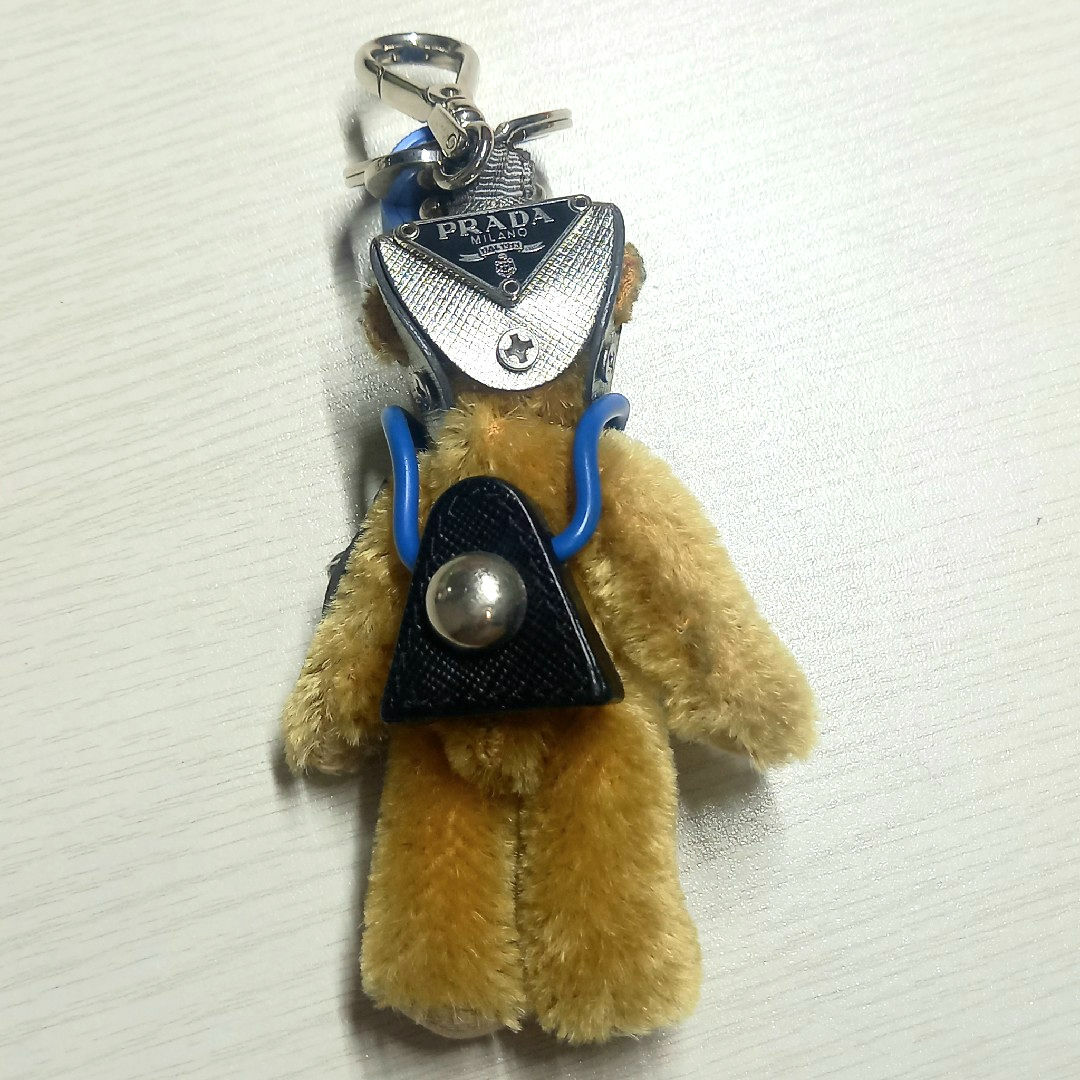 PRADA プラダ くま テディベア キーホルダー キーリング チャーム 人形 PRADA プラダ くま テディベア キーホルダー キーリング チャーム 人形