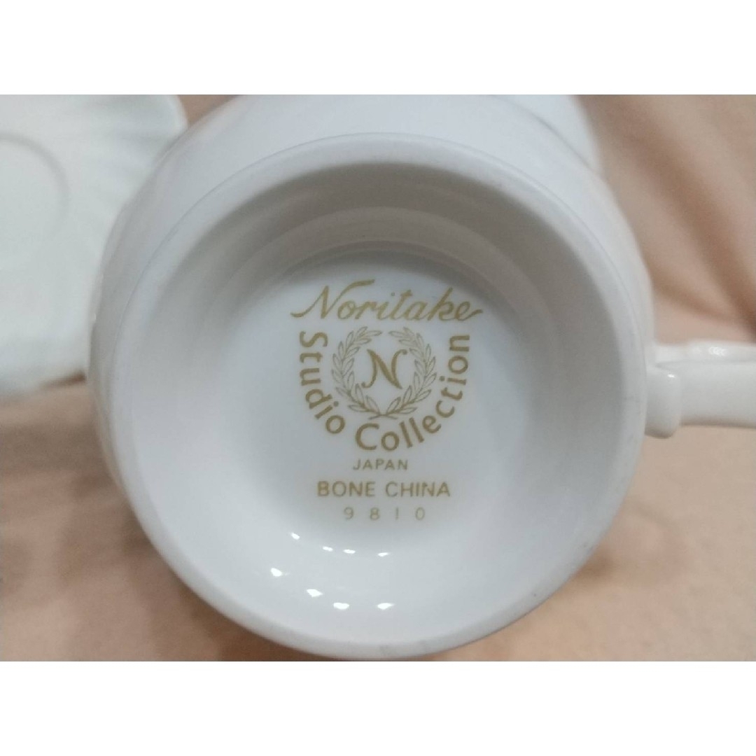 Noritake(ノリタケ)のNoritake　Studio Collection　カップ＆ソーサー　5客 インテリア/住まい/日用品のキッチン/食器(グラス/カップ)の商品写真