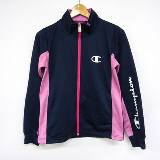 チャンピオン(Champion)のチャンピオン 長袖ジャージ バックプリント スポーツウエア キッズ 女の子用 160サイズ ネイビー Champion(Tシャツ/カットソー)