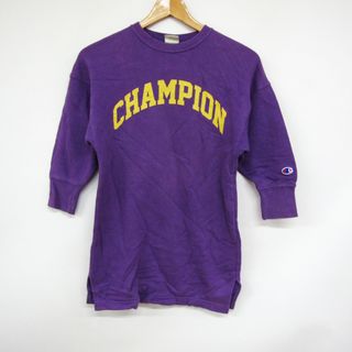 チャンピオン(Champion)のチャンピオン 長袖スウェット スエット チュニック ワンピース キッズ 女の子用 130サイズ パープル Champion(その他)