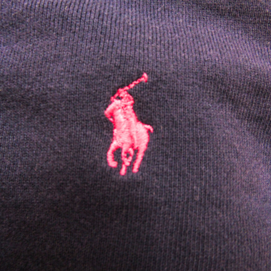 POLO RALPH LAUREN(ポロラルフローレン)のポロ・ラルフローレン ジップアップパーカー スウェット スエット キッズ 女の子用 M(8-10)サイズ ネイビー POLO RALPH LAUREN キッズ/ベビー/マタニティのキッズ服女の子用(90cm~)(Tシャツ/カットソー)の商品写真