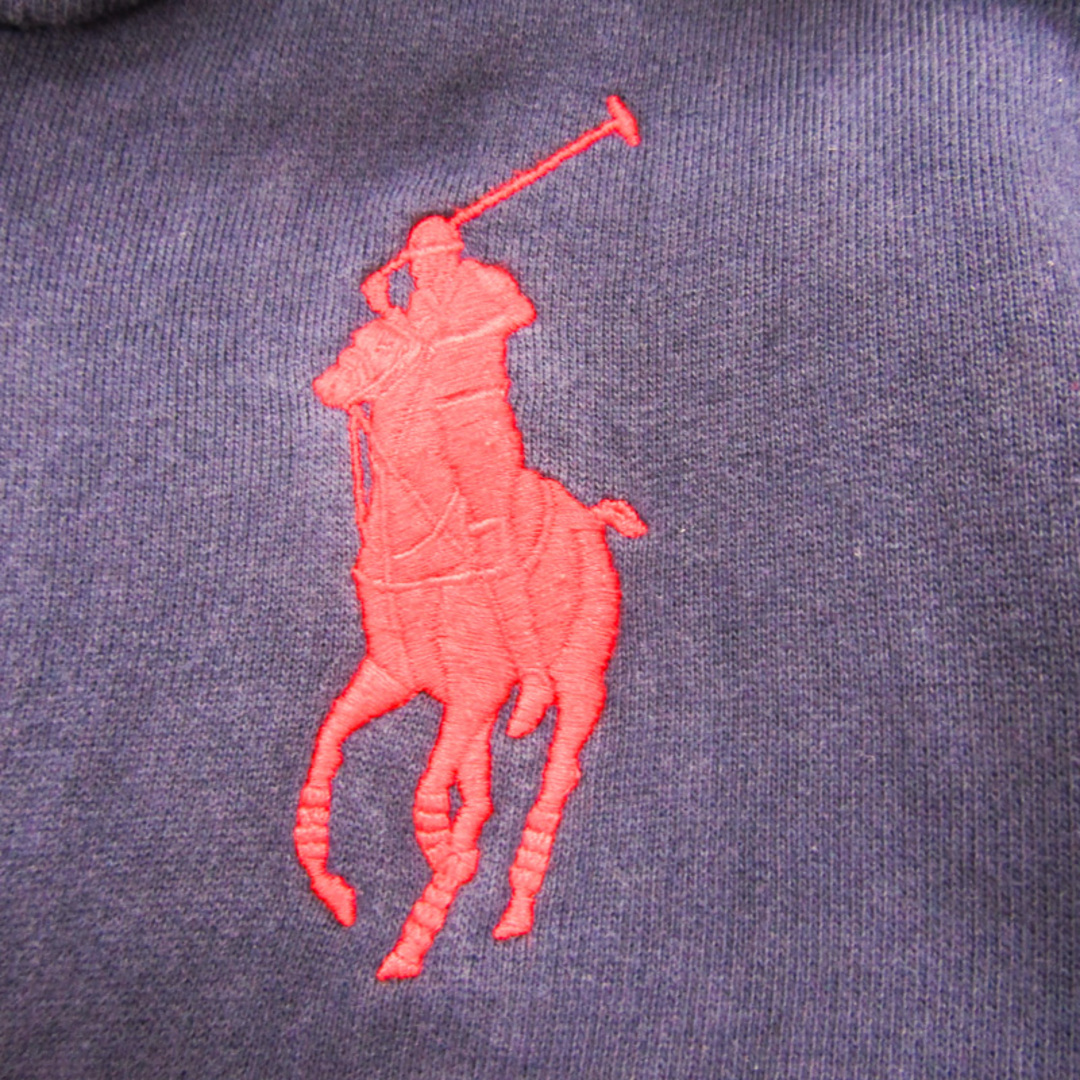 POLO RALPH LAUREN(ポロラルフローレン)のポロ・ラルフローレン パーカー スウェット スエット ビッグポニー キッズ 男の子用 S/Pサイズ ネイビー POLO RALPH LAUREN キッズ/ベビー/マタニティのキッズ服女の子用(90cm~)(Tシャツ/カットソー)の商品写真