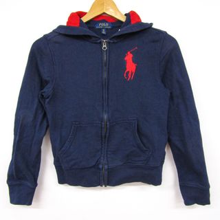 ポロラルフローレン(POLO RALPH LAUREN)のポロ・ラルフローレン パーカー スウェット スエット ビッグポニー キッズ 男の子用 S/Pサイズ ネイビー POLO RALPH LAUREN(Tシャツ/カットソー)