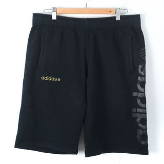 アディダス(adidas)のアディダス ショートパンツ ハーフパンツ コットン100% スポーツウエア ボトムス メンズ Oサイズ ネイビー adidas(ショートパンツ)