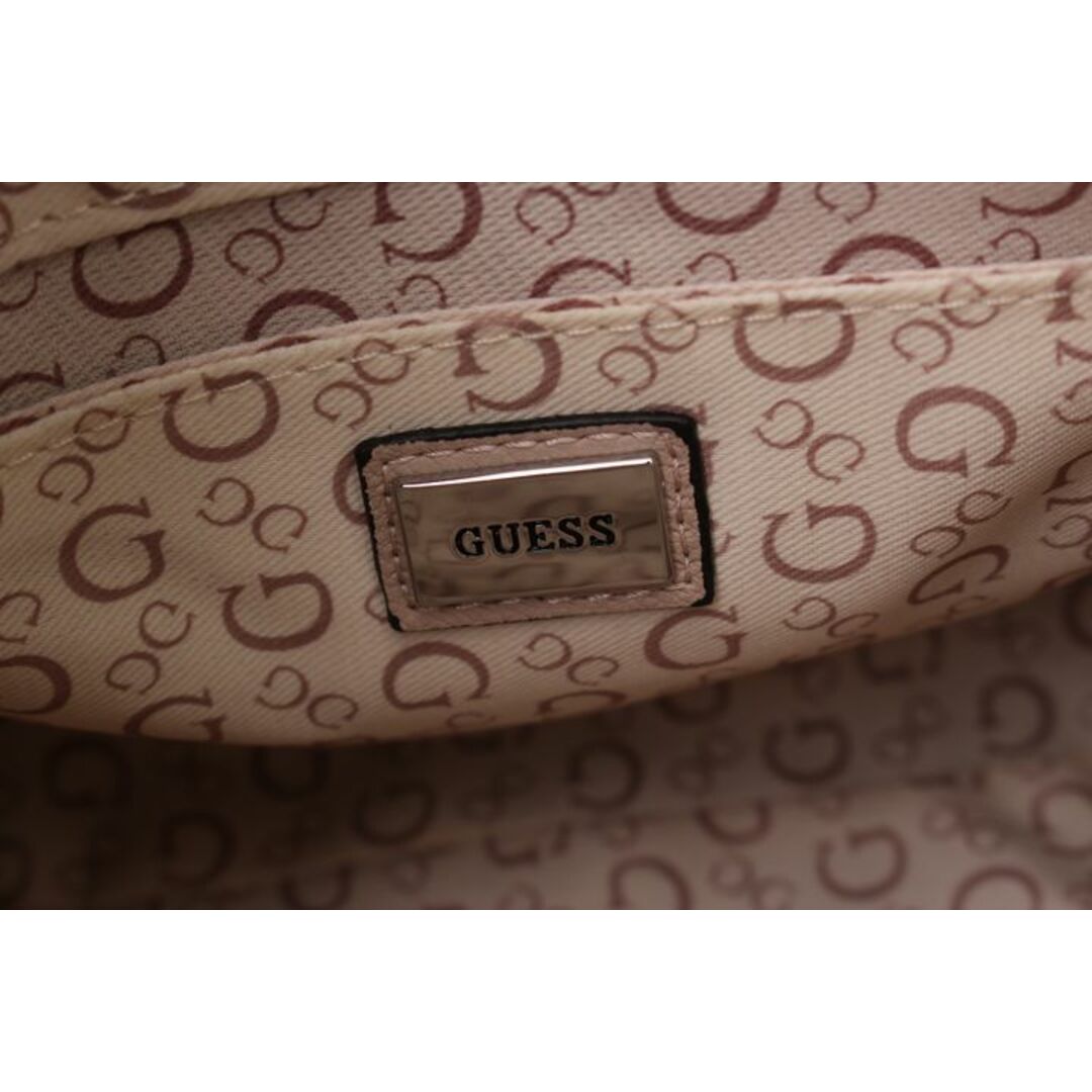 GUESS(ゲス)のゲス ハンドバッグ ロゴ ミニバッグ ブランド 鞄 カバン ストラップ無し レディース ベージュ Guess レディースのバッグ(ハンドバッグ)の商品写真