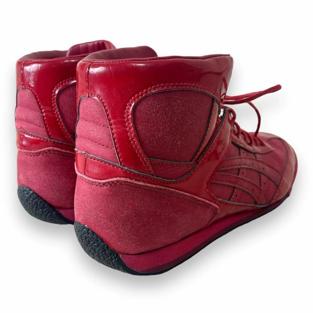 asics(アシックス)のアシックス 24.5cm ハイカット ドライビング シューズ  赤 TQA030 レディースの靴/シューズ(スニーカー)の商品写真