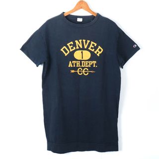 チャンピオン(Champion)のチャンピオン Tシャツ 半袖 コットン100% スポーツウエア トップス レディース Lサイズ ネイビー Champion(Tシャツ(半袖/袖なし))