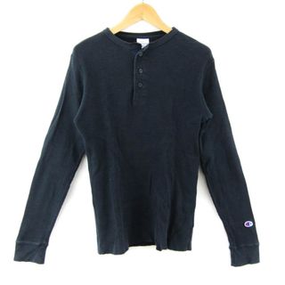 チャンピオン(Champion)のチャンピオン Tシャツ 長袖 コットン100% スポーツウエア トップス レディース Mサイズ ネイビー Champion(Tシャツ(長袖/七分))