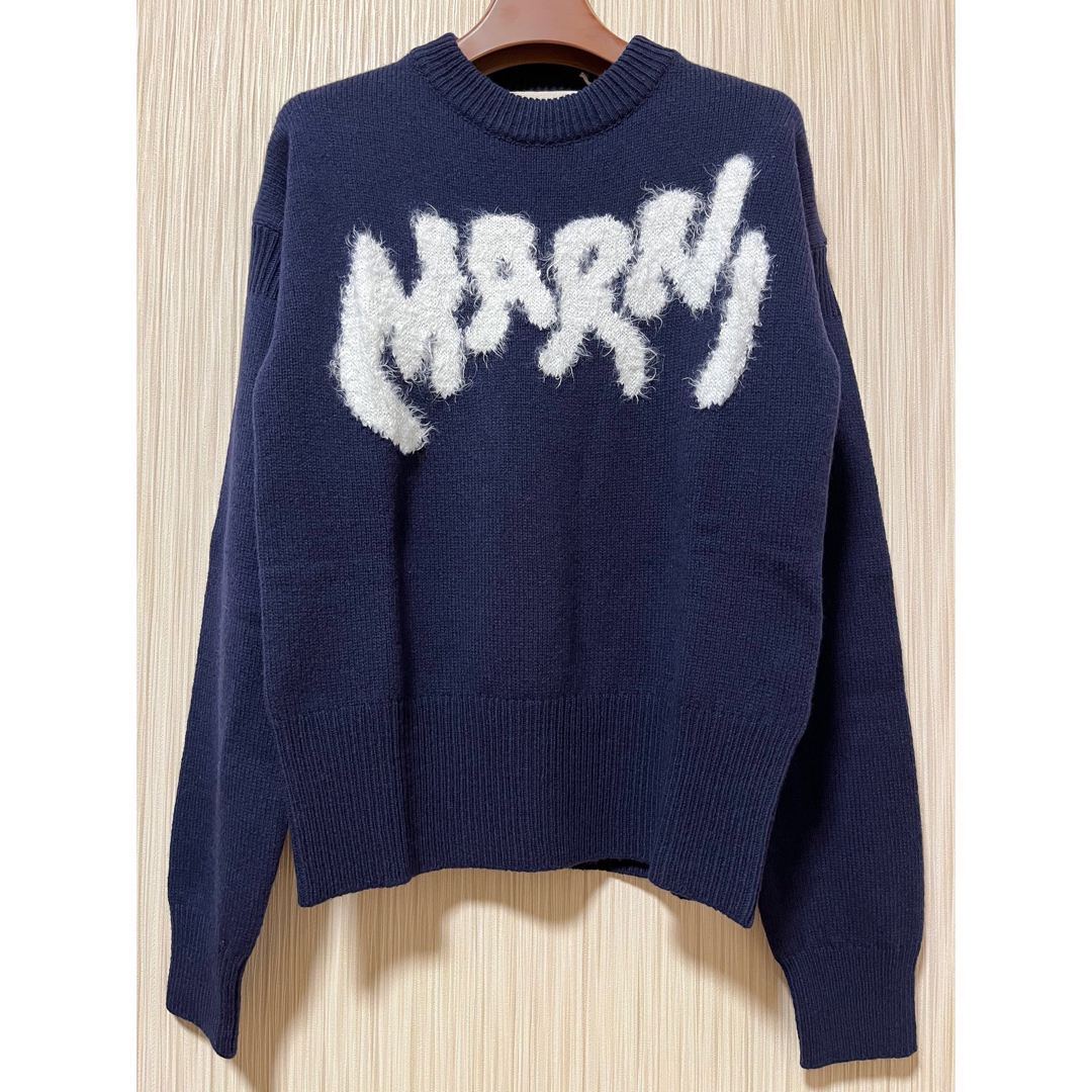 Marni(マルニ)のMARNI NAVY KNIT ニット SUGA着用 メンズのトップス(ニット/セーター)の商品写真