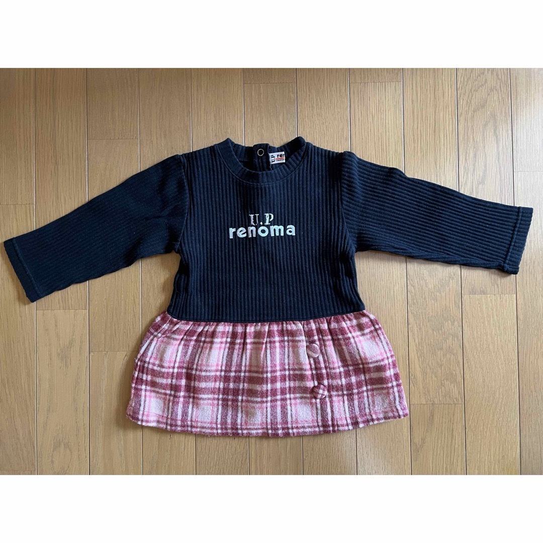 U.P renoma(ユーピーレノマ)のチュニック ワンピース 90 キッズ/ベビー/マタニティのキッズ服女の子用(90cm~)(ワンピース)の商品写真