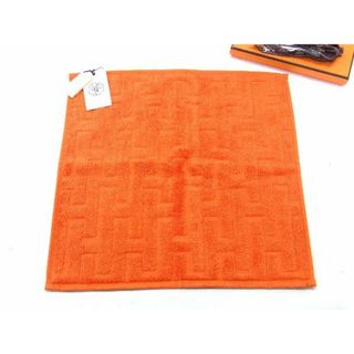 エルメス(Hermes)の■新品■未使用■ HERMES エルメス ステアーズ コットン100％ ハンドタオル ハンカチ レディース メンズ オレンジ系 AT5826(その他)