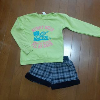 スキップランド(Skip Land)のトレーナー・ショートパンツ　130cmセット(Tシャツ/カットソー)