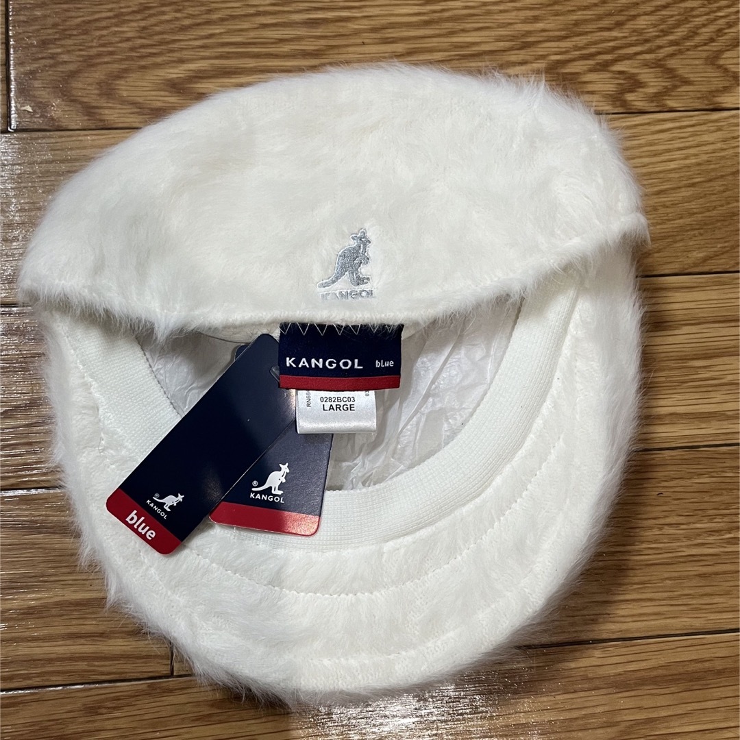 KANGOL(カンゴール)の最終値下げ　新品　未使用　KANGOL Furgora 504 ホワイト　L メンズの帽子(ハンチング/ベレー帽)の商品写真