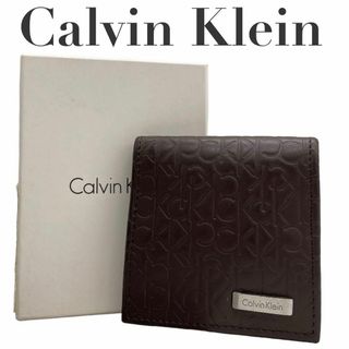 カルバンクライン(Calvin Klein)のcalvin klein カルバンクライン　コインケース　小銭入れ　レザー　茶(コインケース/小銭入れ)