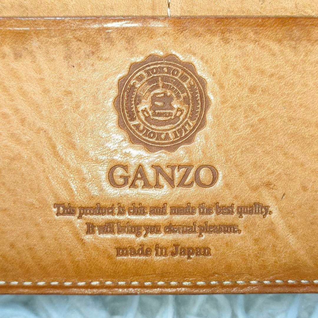 GANZO(ガンゾ)のガンゾ 長財布 ブラック レザー コードバン GANZO 折り財布 黒 本革 メンズのファッション小物(長財布)の商品写真