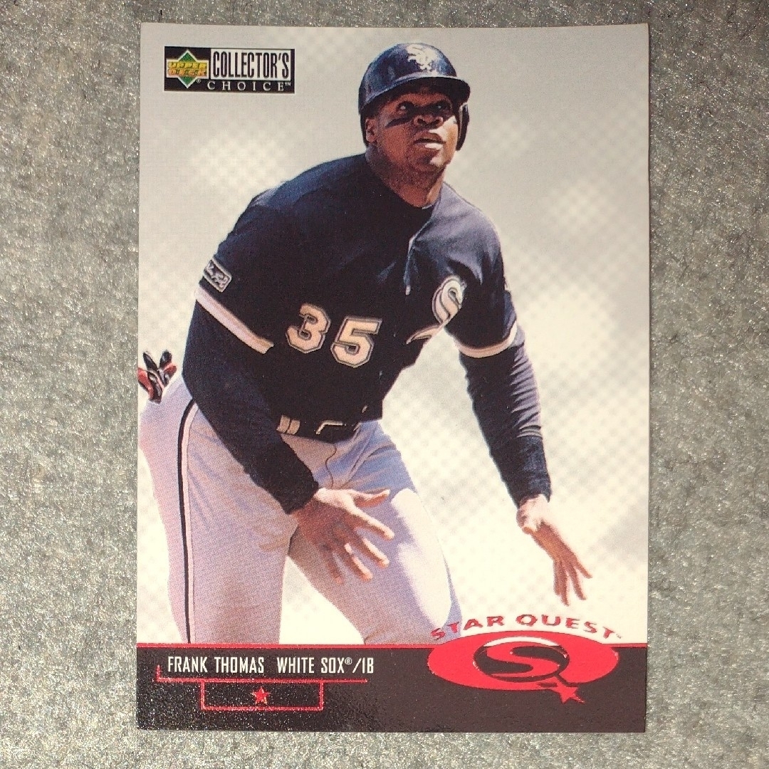 MLB(メジャーリーグベースボール)の1998 UPPER DECK ベースボールカード フランク・トーマス スポーツ/アウトドアの野球(記念品/関連グッズ)の商品写真