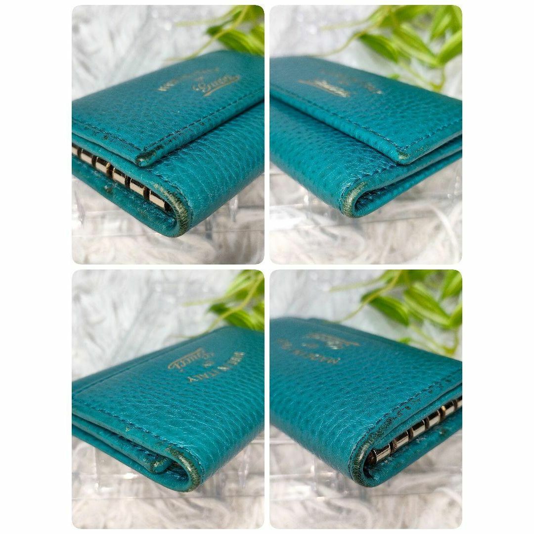 GUCCI - グッチ キーケース ロゴ レザー GUCCI 6連キーケース 青 GUCCI - グッチ キーケース ロゴ レザー GUCCI 6連キーケース 青