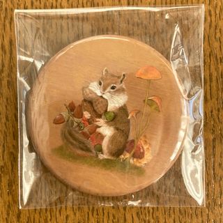 シマリス　栗鼠　マグネット　ハンドメイド(雑貨)