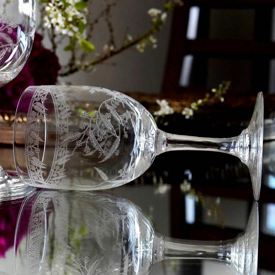 【テレビで話題】 Baccarat - 希少美品☆1900年オールドバカラBACCARATミモザ クリスタルガラス