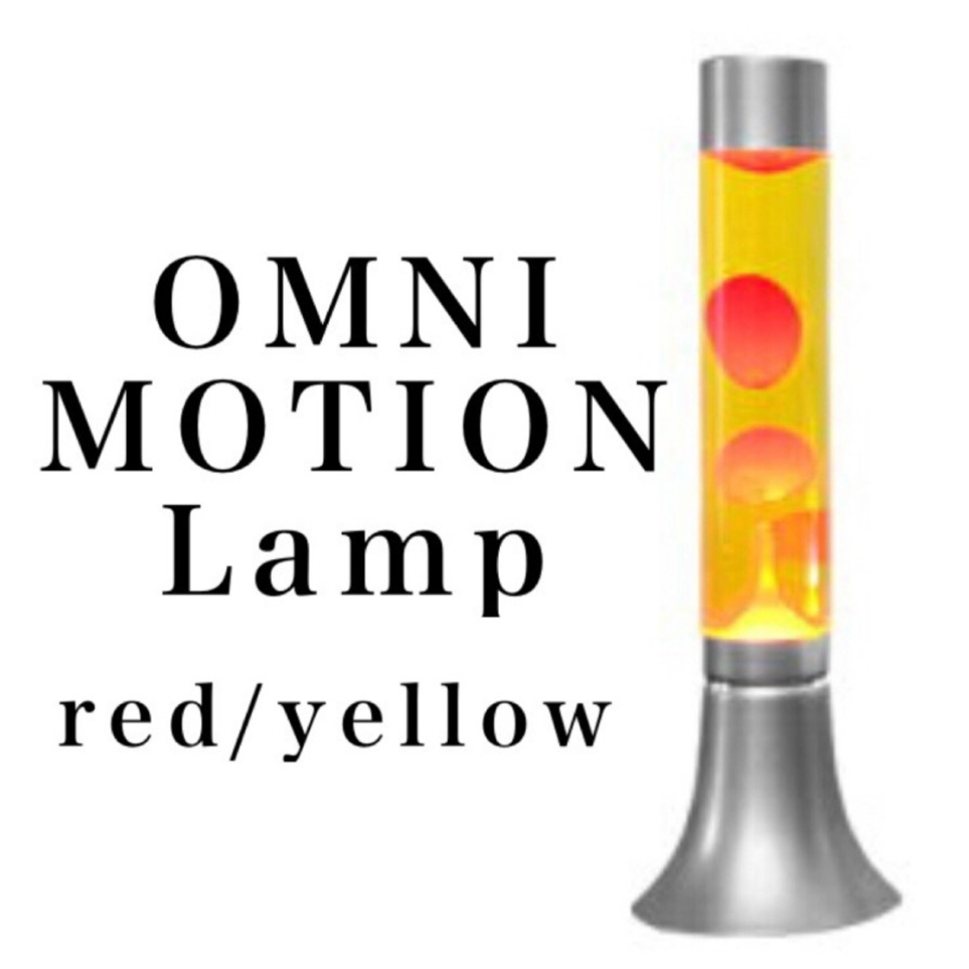 ラバランプ新品　送料込　イエロー x レッド　ラバランプ　omni