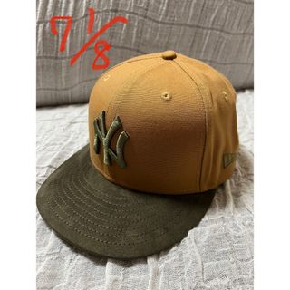 海外限定　NEWERA  ヤンキース  キャップ ベージュ　ピンク　7 3/8Jordan