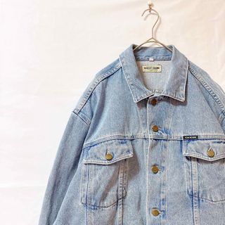 ゲス(GUESS)の90s GUESS デニムジャケット トラッカージャケット 3rd USA製 L(Gジャン/デニムジャケット)