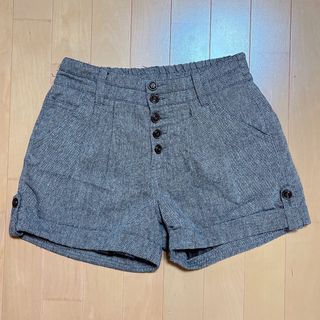 シマムラ(しまむら)のしまむら ショートパンツ フロントボタン ブラウン系(ショートパンツ)