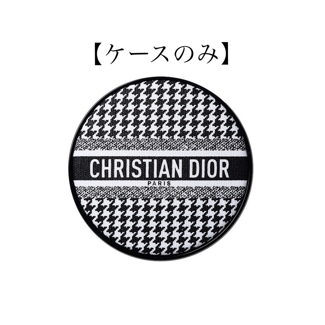 Dior(ディオール)のDior フォーエヴァークッションファンデーション　限定ケース　千鳥格子柄 コスメ/美容のベースメイク/化粧品(ファンデーション)の商品写真