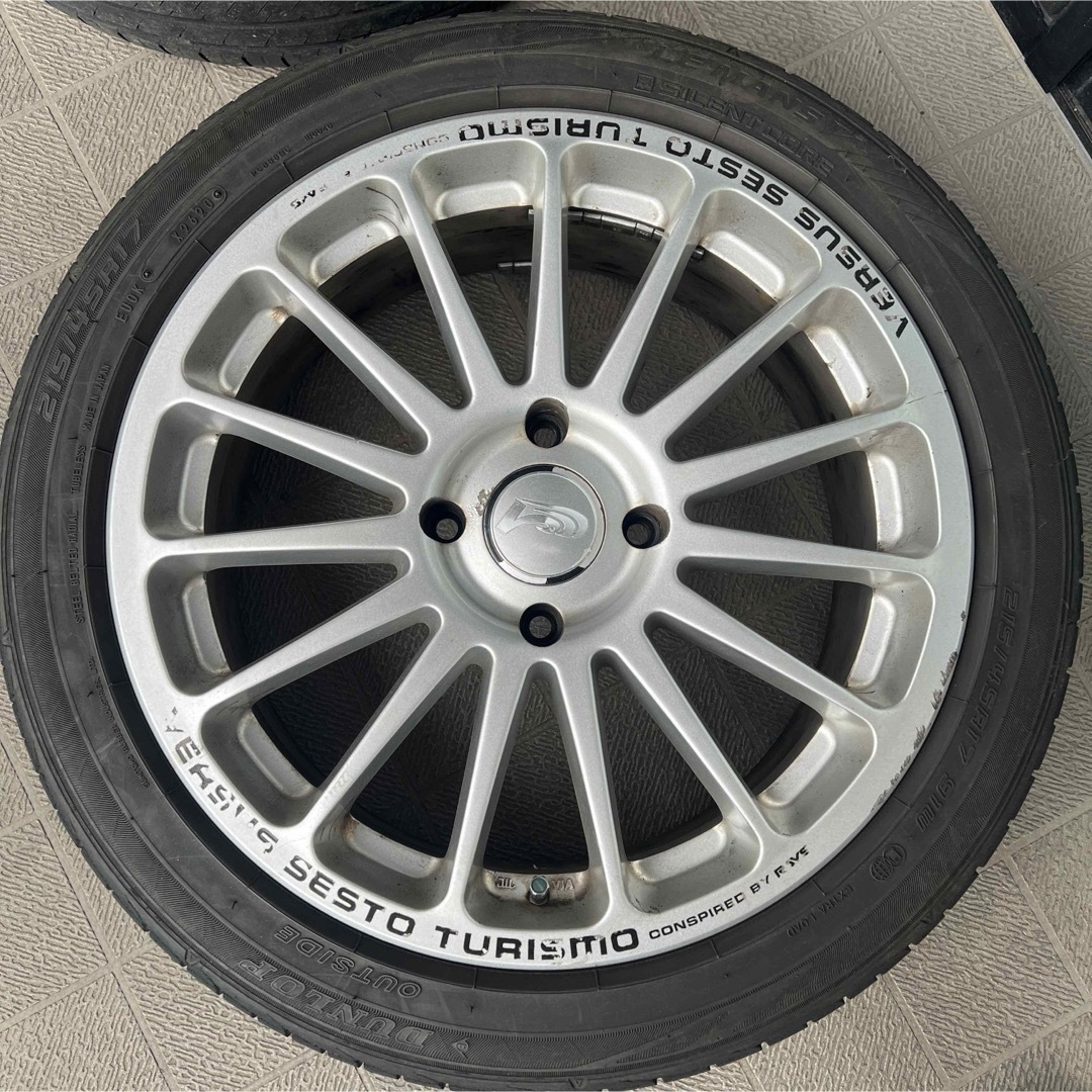 DUNLOP - 希少RAYS ベルサスツーリズモ4穴 7J+42 215/45r17 4本 DUNLOP - 希少RAYS ベルサスツーリズモ4穴 7J+42 215/45r17 4本