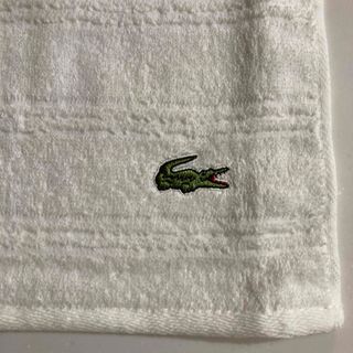 ラコステ(LACOSTE)のラコステ タオルハンカチ LACOSTE ハンドタオル・ホワイト(ハンカチ)