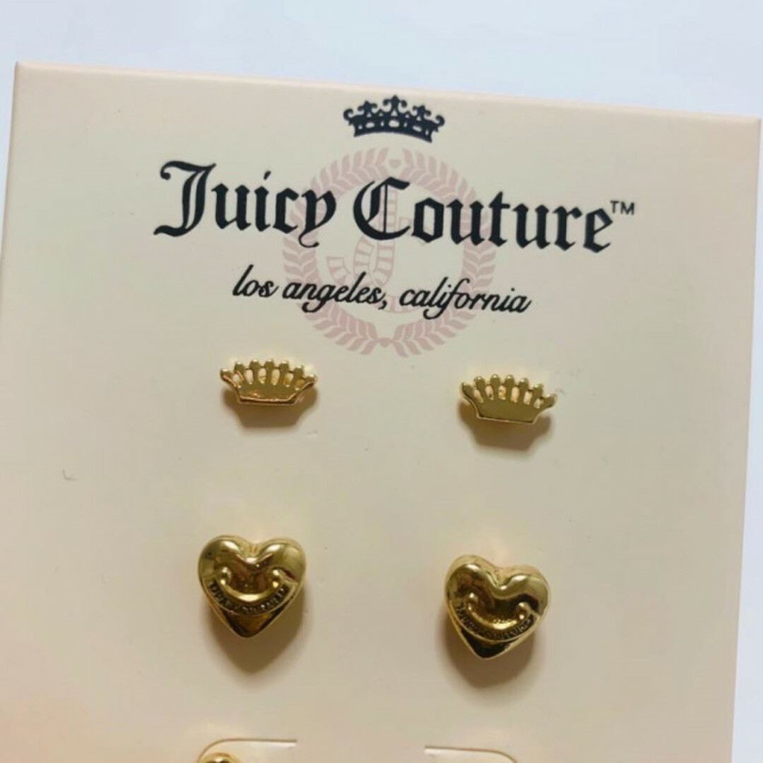Juicy Couture(ジューシークチュール)の新品♡ジューシークチュール ピアス セット 3ペア レディースのアクセサリー(ピアス)の商品写真