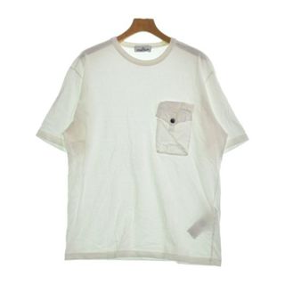 ストーンアイランド(STONE ISLAND)のSTONE ISLAND ストーンアイランド Tシャツ・カットソー L 白 【古着】【中古】(Tシャツ/カットソー(半袖/袖なし))