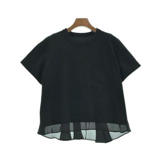 サカイ(sacai)のsacai サカイ Tシャツ・カットソー 1(S位) 黒 【古着】【中古】(カットソー(半袖/袖なし))