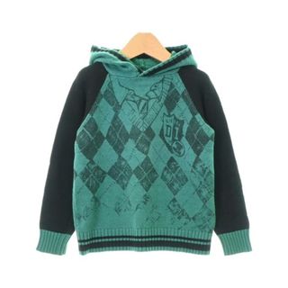 DIESEL KIDS ディーゼルキッズ ニット 100 緑x黒 【古着】【中古】(ニット)