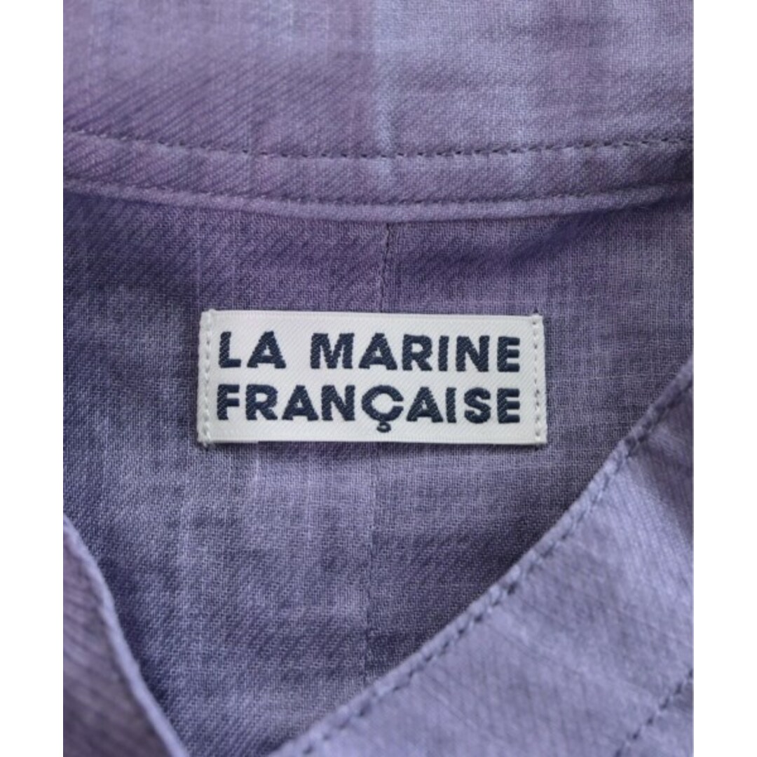 LA MARINE FRANCAISE(マリンフランセーズ)のLA MARINE FRANCAISE シャツワンピース -(M位) 紫 【古着】【中古】 レディースのワンピース(その他)の商品写真