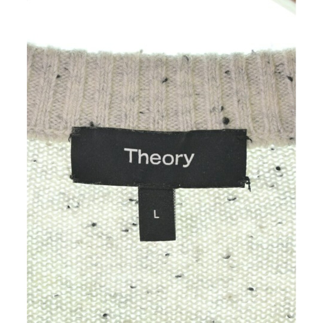 theory(セオリー)のTheory セオリー ニット・セーター L グレーベージュ 【古着】【中古】 メンズのトップス(ニット/セーター)の商品写真