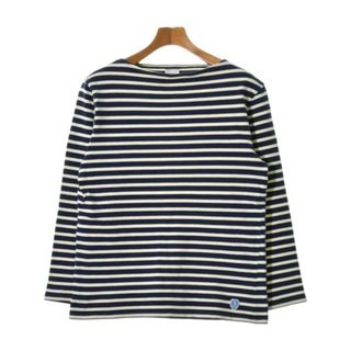 オーシバル(ORCIVAL)のORCIVAL オーシバル Tシャツ・カットソー 4(M位) 紺x白(ボーダー) 【古着】【中古】(Tシャツ/カットソー(半袖/袖なし))