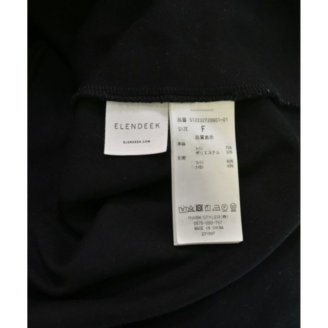 ELENDEEK(エレンディーク)のELENDEEK エレンディーク Tシャツ・カットソー F 黒 【古着】【中古】 レディースのトップス(カットソー(半袖/袖なし))の商品写真