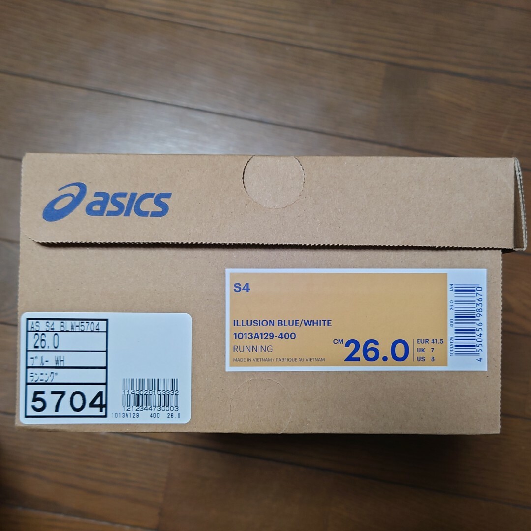 asics(アシックス)のasics  S4  26.0cm 新品未使用品 スポーツ/アウトドアのランニング(シューズ)の商品写真