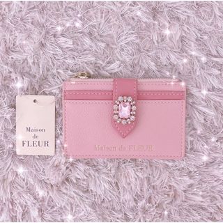 メゾンドフルール(Maison de FLEUR)の早い者勝ち♡レア♡入手困難♡ビジュー♡ロリータ♡ピンク♡姫系♡リズリサ♡希少(名刺入れ/定期入れ)