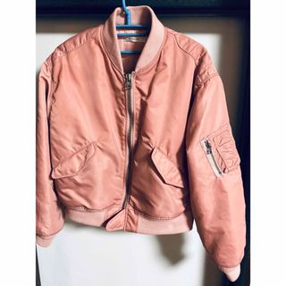 マウジー(moussy)のMOUSSY マウジー ブルゾン ピンク MA-1 サイズ2(ブルゾン)