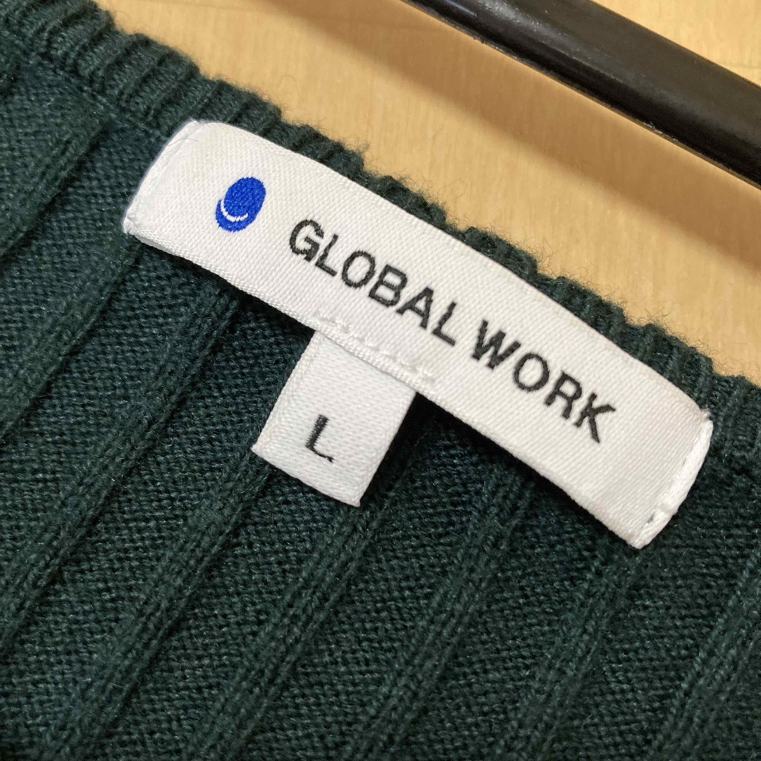 GLOBAL WORK(グローバルワーク)のグローバルワーク　長袖リブニット レディースのトップス(ニット/セーター)の商品写真