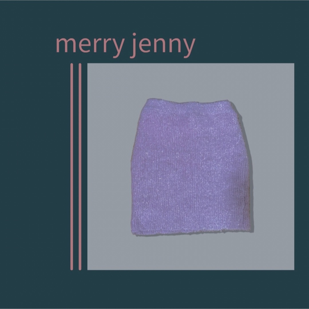 merry jenny(メリージェニー)の【merry jenny】ミニスカート　シャギーニット　⭐︎クリーニング済 レディースのスカート(ミニスカート)の商品写真