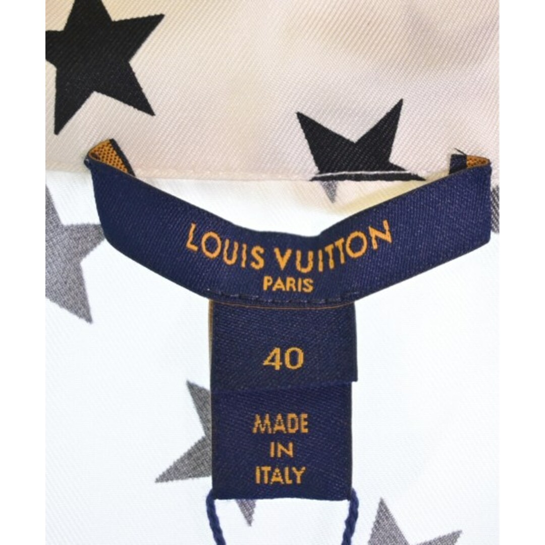 LOUIS VUITTON(ルイヴィトン)のLOUIS VUITTON カジュアルシャツ 40(M位) 白x黒(星柄) 【古着】【中古】 レディースのトップス(シャツ/ブラウス(長袖/七分))の商品写真