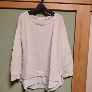 pink adobe  長袖Tシャツ M綿100％(Tシャツ(長袖/七分))