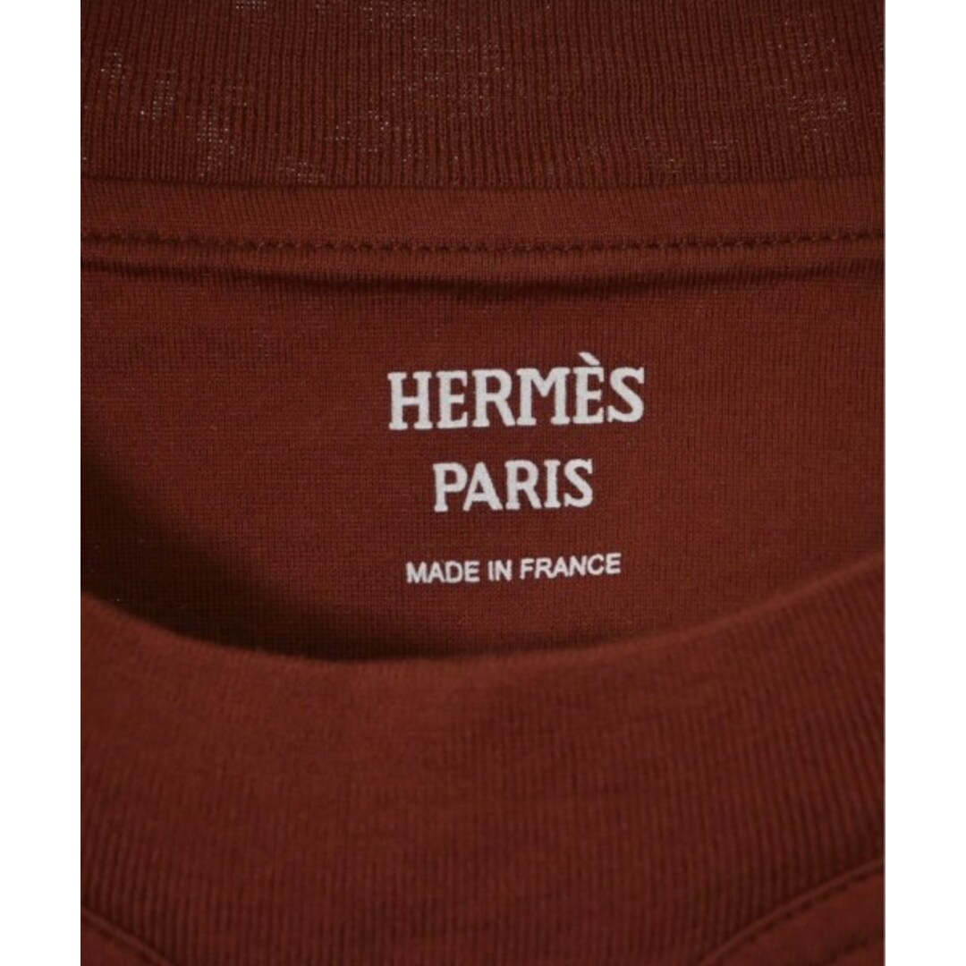 Hermes(エルメス)のHERMES エルメス Tシャツ・カットソー 34(XS位) 茶 【古着】【中古】 レディースのトップス(カットソー(半袖/袖なし))の商品写真