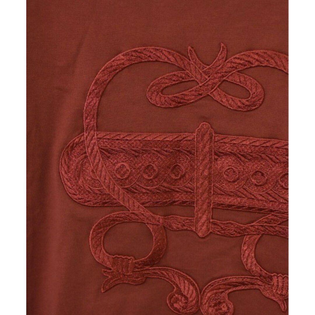 Hermes(エルメス)のHERMES エルメス Tシャツ・カットソー 34(XS位) 茶 【古着】【中古】 レディースのトップス(カットソー(半袖/袖なし))の商品写真