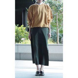 AURALEE / オーラリー | 2022SS | HARD TWIST WOOL DOBBY SKIRT ウールドビースカート | 0 | ネイビー | レディースレディース