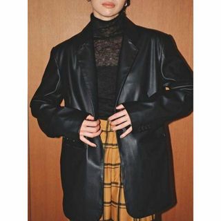 トゥデイフル(TODAYFUL)のTODAYFUL Ecoleather Tailored Jacket 36(テーラードジャケット)