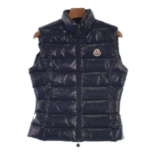 モンクレール(MONCLER)のMONCLER モンクレール ダウンジャケット/ダウンベスト 1(S位) 紫系 【古着】【中古】(ダウンジャケット)